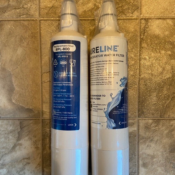 2X Pureline Refrigerator Water Filter Model# PL-800 Fits LT600P New Sealed - Picture 1 of 1